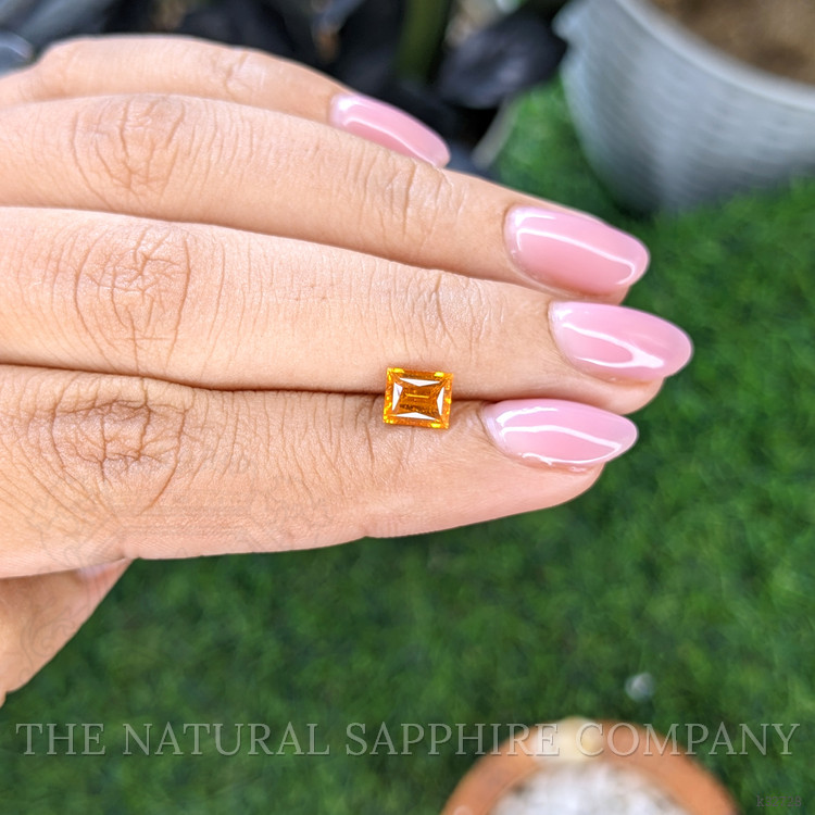 1.07 Ct. Orange Malaya Garnet from Tanzania