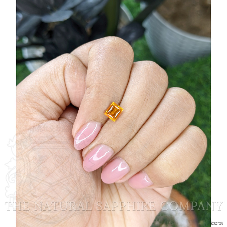 1.07 Ct. Orange Malaya Garnet from Tanzania