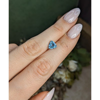 1.24 Ct. Blue Aquamarine from Brazil Life Style