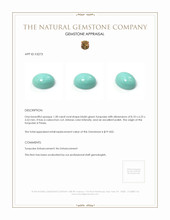1.28 Ct. Cabochon Turquoise from Persia Appraisal
