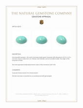 1.28 Ct. Cabochon Turquoise from Persia Appraisal
