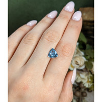 2.04 Ct. Blue Aquamarine from Brazil Life Style