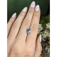2.92 Ct. Blue Aquamarine from Brazil Life Style