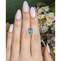 3.16 Ct. Blue Aquamarine from Brazil Life Style