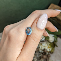 3.30 Ct. Blue Aquamarine from Brazil Life Style