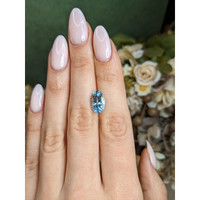 3.39 Ct. Blue Aquamarine from Ceylon (Sri Lanka) Life Style