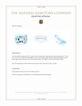 3.89 Ct. Blue Aquamarine from Brazil Appraisal