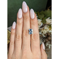 3.89 Ct. Blue Aquamarine from Brazil Life Style