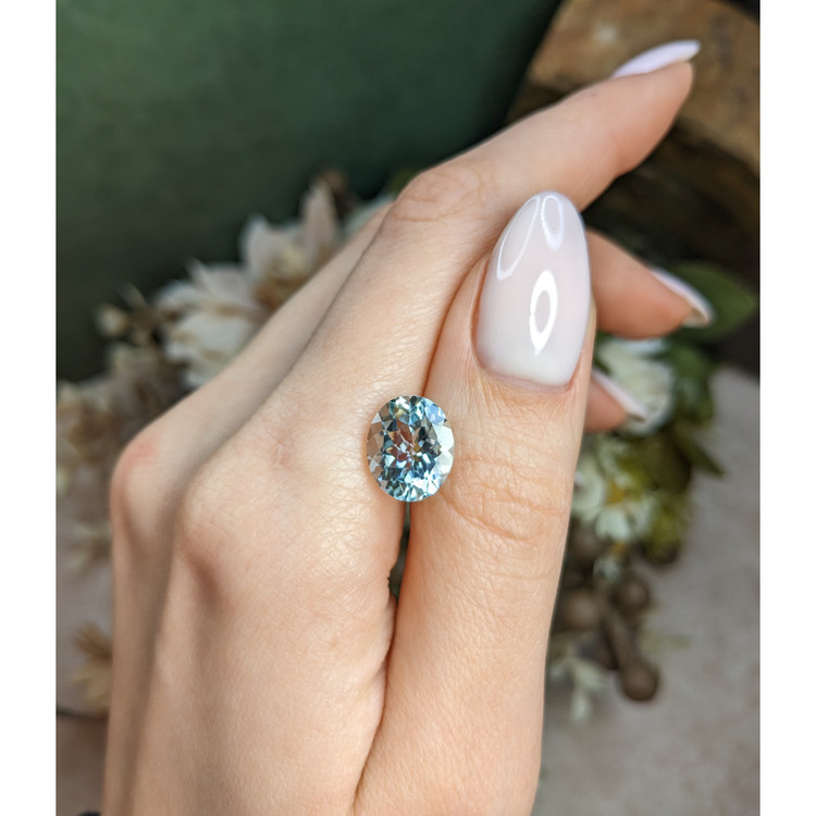 4.27 Ct. Greenish Blue Aquamarine from Brazil