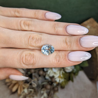4.27 Ct. Greenish Blue Aquamarine from Brazil Life Style