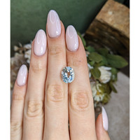 4.27 Ct. Greenish Blue Aquamarine from Brazil Life Style
