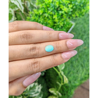 1.38 Ct. Cabochon Turquoise from Persia Life Style