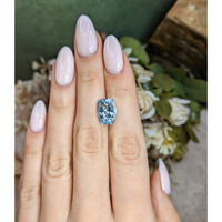 4.69 Ct. Blue Aquamarine from Brazil Life Style