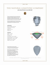 5.92 Ct. Blue Aquamarine from Brazil 3 D Scan Report