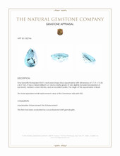 8.01 Ct. Blue Aquamarine from Brazil Appraisal