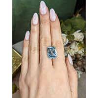 15.61 Ct. Blue Aquamarine from Brazil Life Style