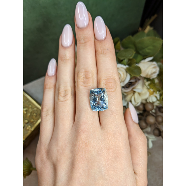 15.61 Ct. Blue Aquamarine from Brazil