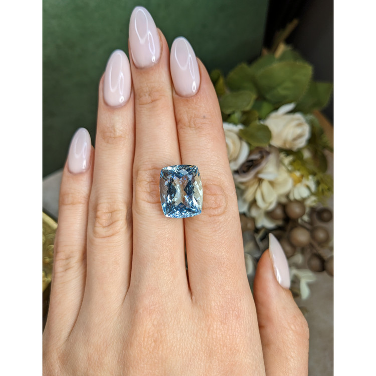 15.61 Ct. Blue Aquamarine from Brazil