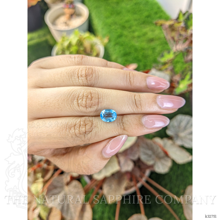 2.70 Ct. Swiss Blue Topaz from Ceylon (Sri Lanka)