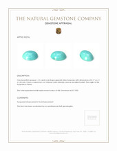1.15 Ct. Cabochon Turquoise from Persia Appraisal