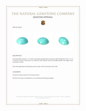 1.15 Ct. Cabochon Turquoise from Persia Appraisal
