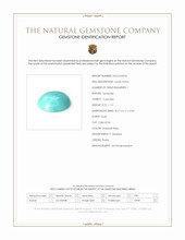1.15 Ct. Cabochon Turquoise from Persia Scan Report