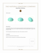 1.25 Ct. Cabochon Turquoise from Persia Appraisal