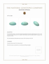 1.25 Ct. Cabochon Turquoise from Persia Appraisal