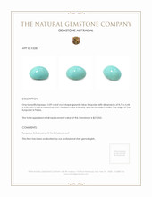2.09 Ct. Cabochon Turquoise from Persia Appraisal