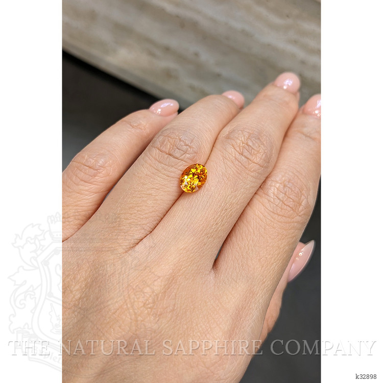 1.74 Ct. Orange Spessartite Garnet from Tanzania