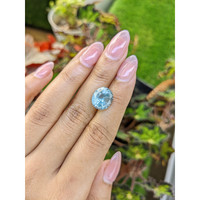 5.95 Ct. Blue Aquamarine from Brazil Life Style