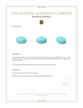 1.46 Ct. Cabochon Turquoise from Persia Appraisal