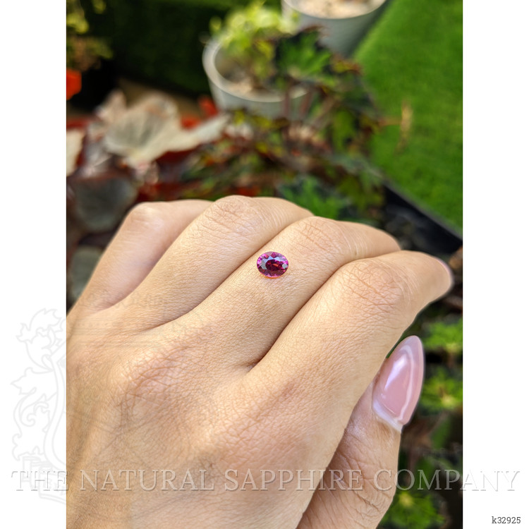 0.97 Ct. Purplish Pink Garnet from Ceylon (Sri Lanka)