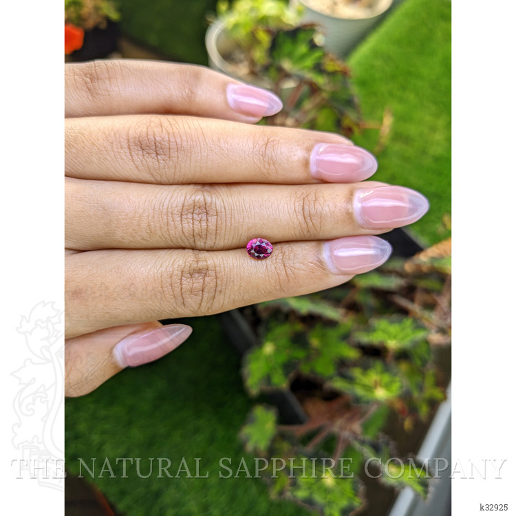0.97 Ct. Purplish Pink Garnet from Ceylon (Sri Lanka)