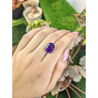 8.31 Ct. Purple Amethyst from Ceylon (Sri Lanka) Life Style