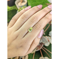 1.97 Ct. Greenish Yellow Chrysoberyl from Ceylon (Sri Lanka) Life Style