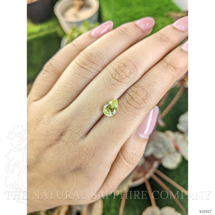 1.97 Ct. Greenish Yellow Chrysoberyl from Ceylon (Sri Lanka)