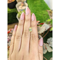 1.97 Ct. Greenish Yellow Chrysoberyl from Ceylon (Sri Lanka) Life Style