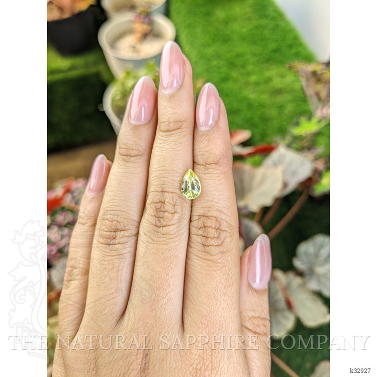 1.97 Ct. Greenish Yellow Chrysoberyl from Ceylon (Sri Lanka)