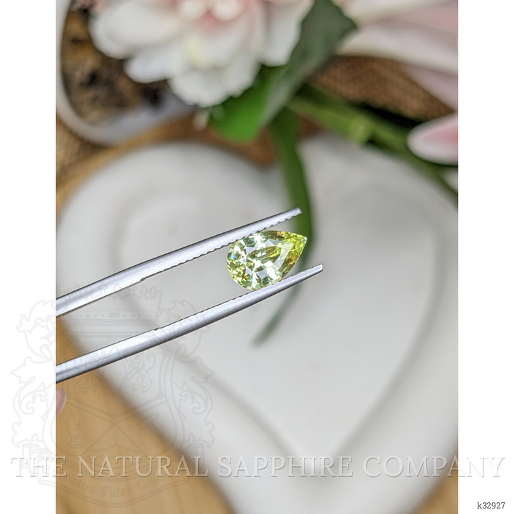 1.97 Ct. Greenish Yellow Chrysoberyl from Ceylon (Sri Lanka)