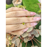 0.96 Ct. Greenish Yellow Chrysoberyl from Ceylon (Sri Lanka) Life Style