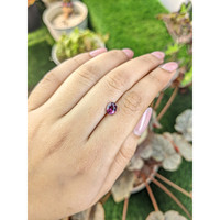 1.25 Ct. Purplish Pink Garnet from Ceylon (Sri Lanka) Life Style