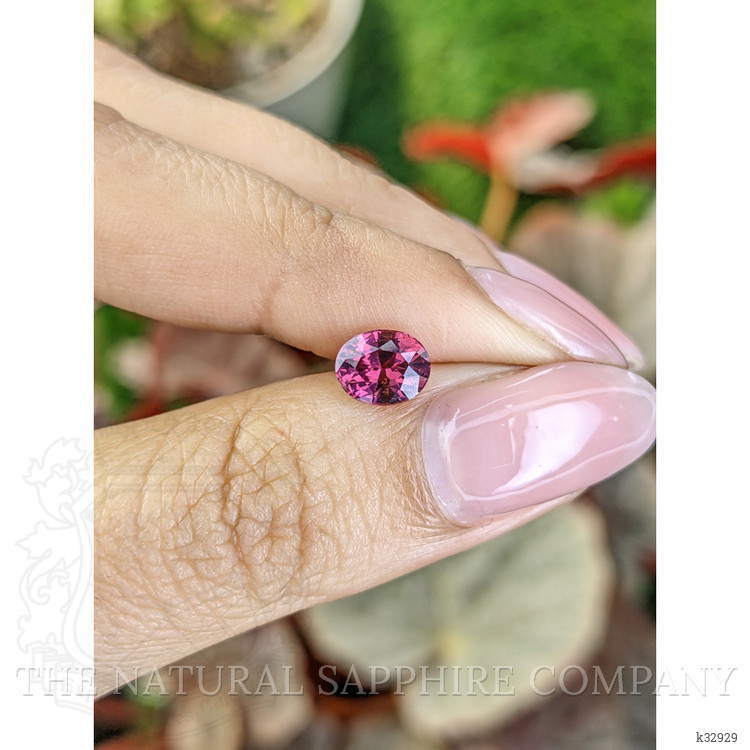 1.25 Ct. Purplish Pink Garnet from Ceylon (Sri Lanka)
