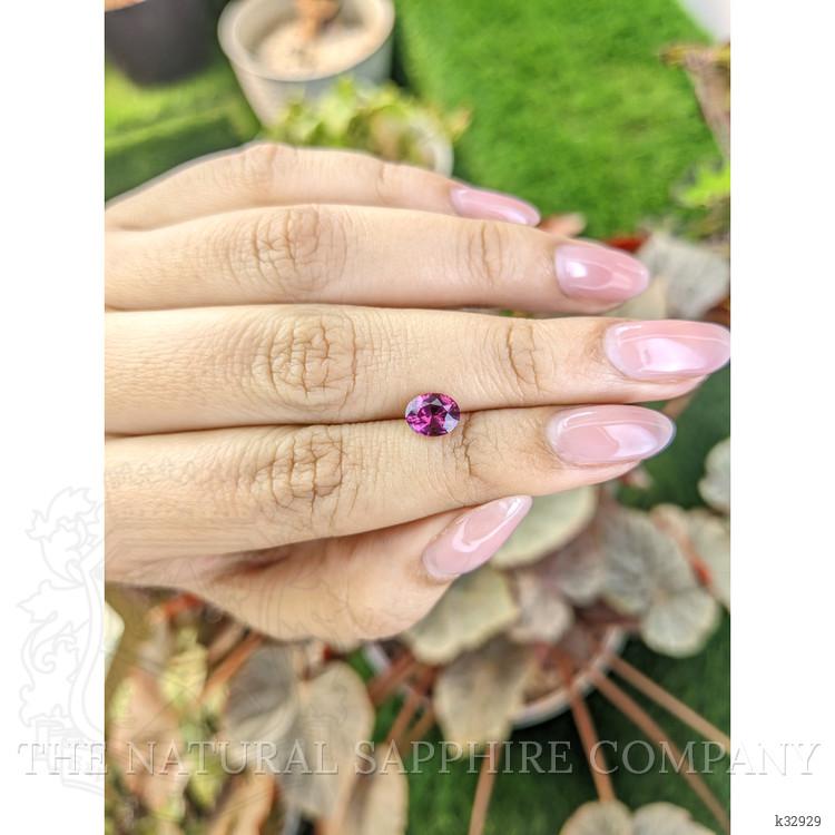 1.25 Ct. Purplish Pink Garnet from Ceylon (Sri Lanka)