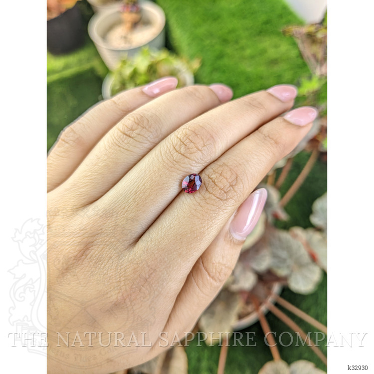 1.23 Ct. Purplish Pink Garnet from Ceylon (Sri Lanka)