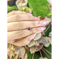 1.23 Ct. Purplish Pink Garnet from Ceylon (Sri Lanka) Life Style