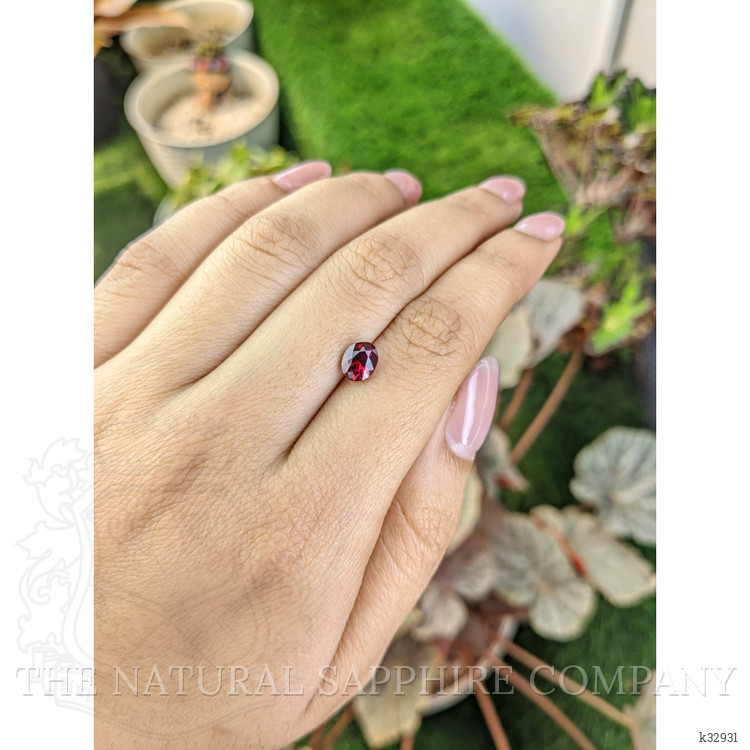 1.40 Ct. Red Garnet from Ceylon (Sri Lanka)