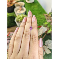 1.00 Ct. Pinkish Purple Garnet from Ceylon (Sri Lanka) Life Style