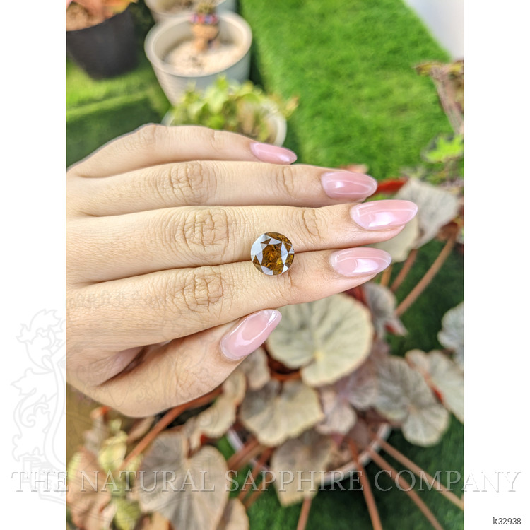 7.59 Ct. Yellowish Brown Zircon from Ceylon (Sri Lanka)