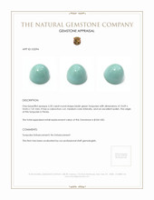 5.20 Ct. Cabochon Turquoise from Persia Appraisal